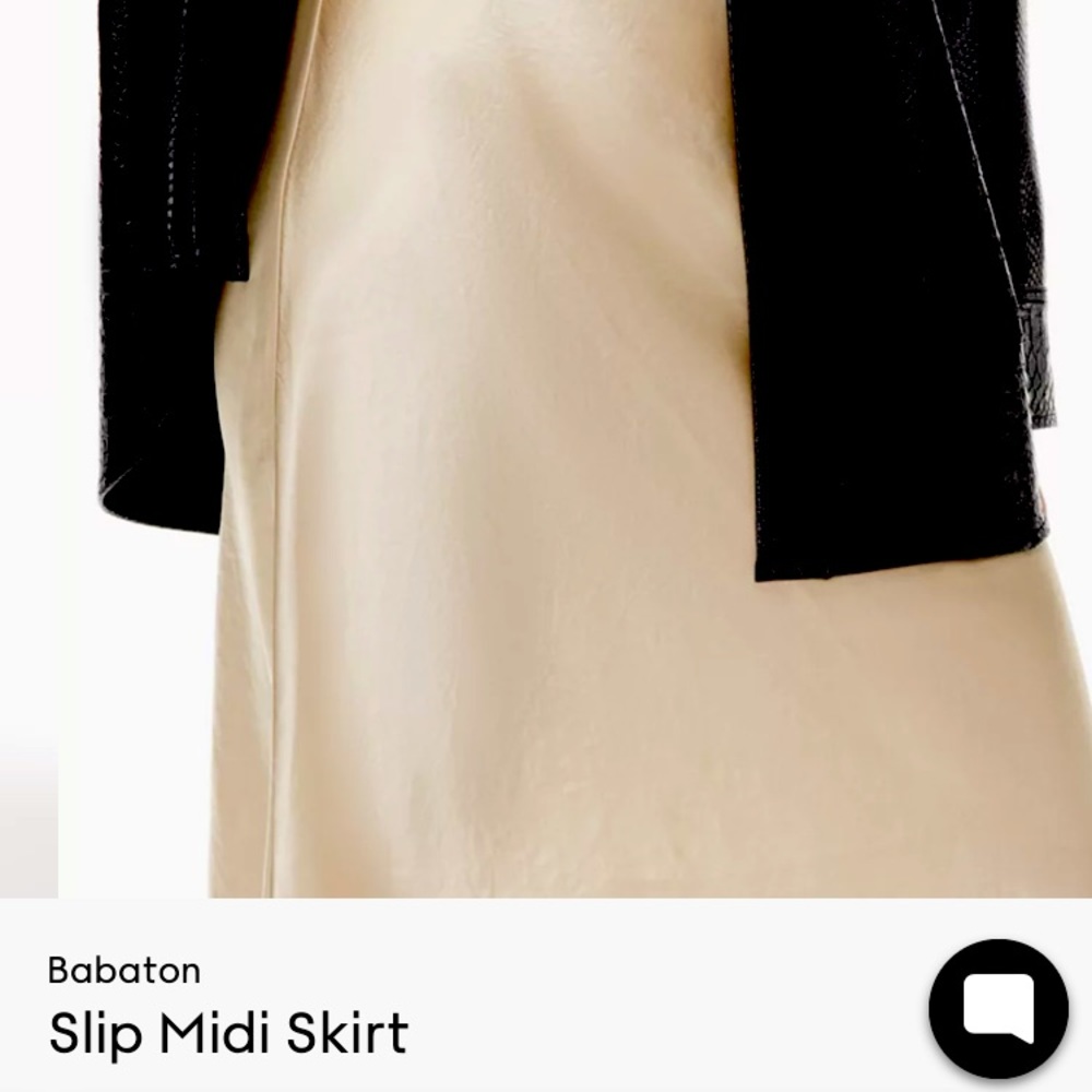 Aritzia Slip Midi Skirt size 2